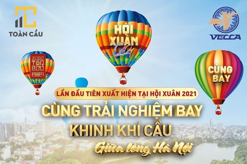 在河内市体验热气球飞行